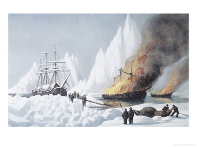 American Whalers Crushed in the Ice