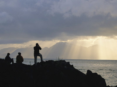 Whale-Watchers at Point Adolphus, Alaska